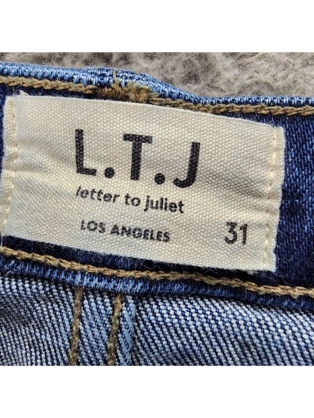 Letter To Juliet Jeans Womens 31 Bambino Blue Stretch Denim Bootcut *Read* - Picture 3 of 15